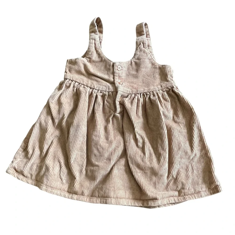 Carters Child of Mine Tan Corduroy Pinafore‎ Dress Toddler Girls 3T 6R439710